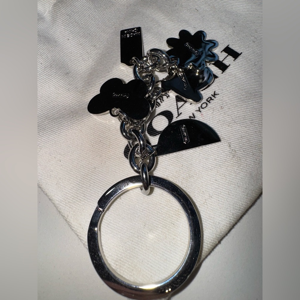 Coach Floral and Bee Charm Keychain - Picture 4 of 4